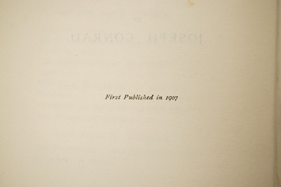 Conrad, Joseph - The Secret Agent, A Simple Tale, first edition, first impression with the 40pp of inserted ads at the back, Methuen & Co, 1907, original red cloth